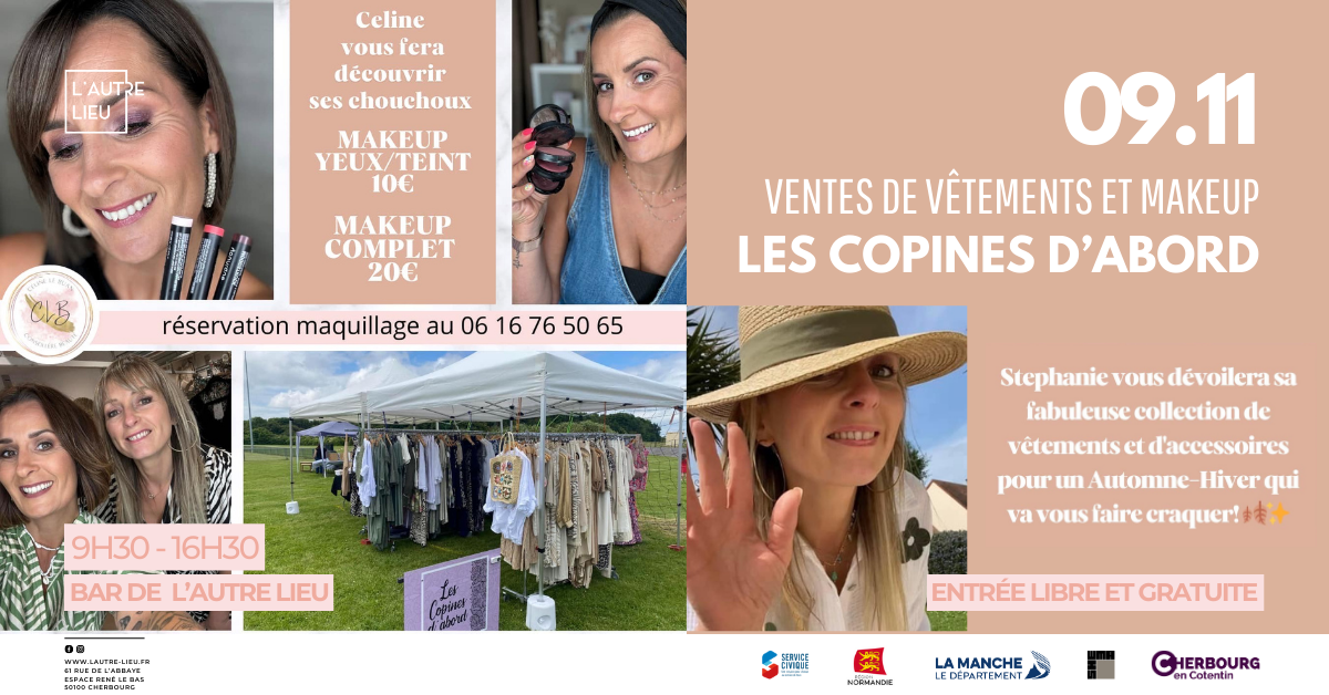 Bannière Facebook de l'événement avec Stéphanie et Céline